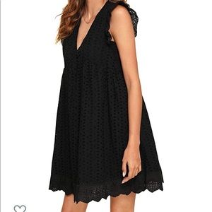 Black Eyelet Summer Dress